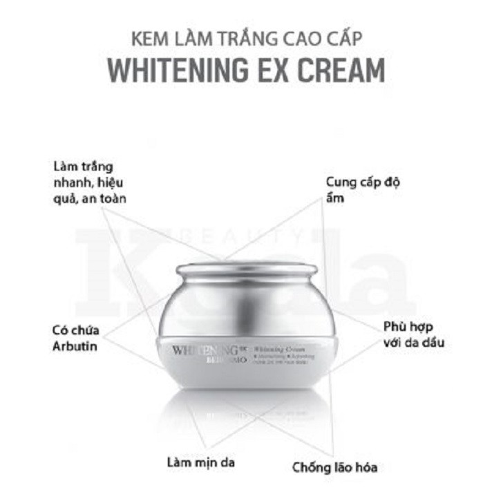 Kem dưỡng trắng da .Bergamo Coenzyme Whiteing Wrinkle Care Cream 50gr