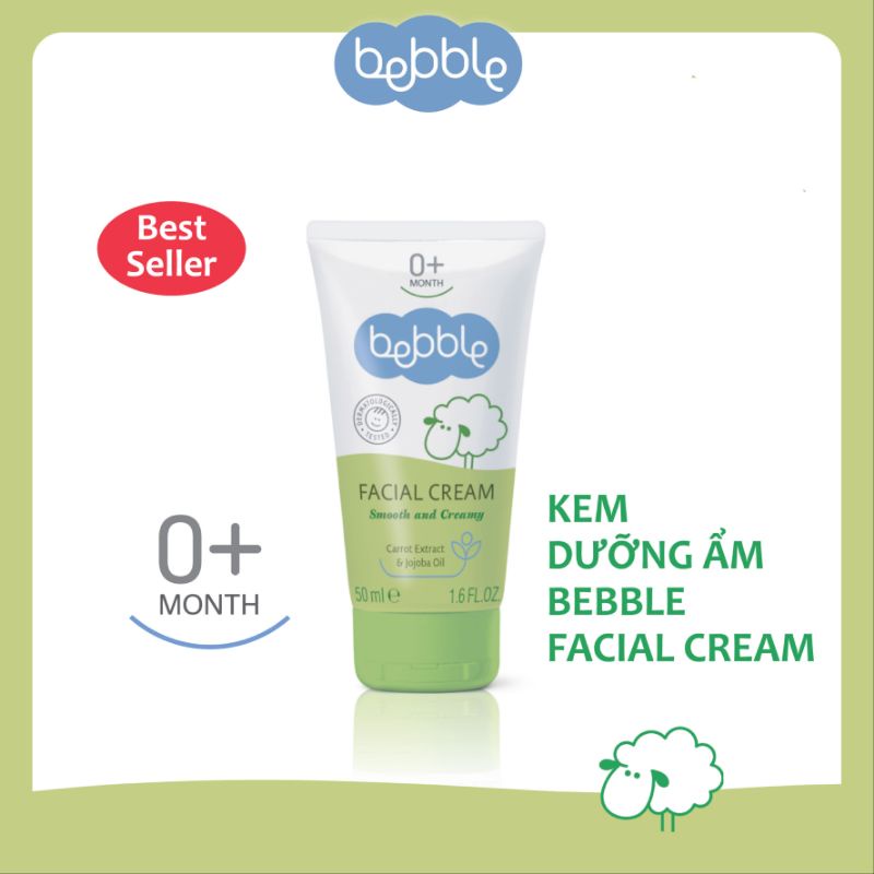 Kem dưỡng ẩm cho bé BEBBLE FACIAL CREAM, 50ml