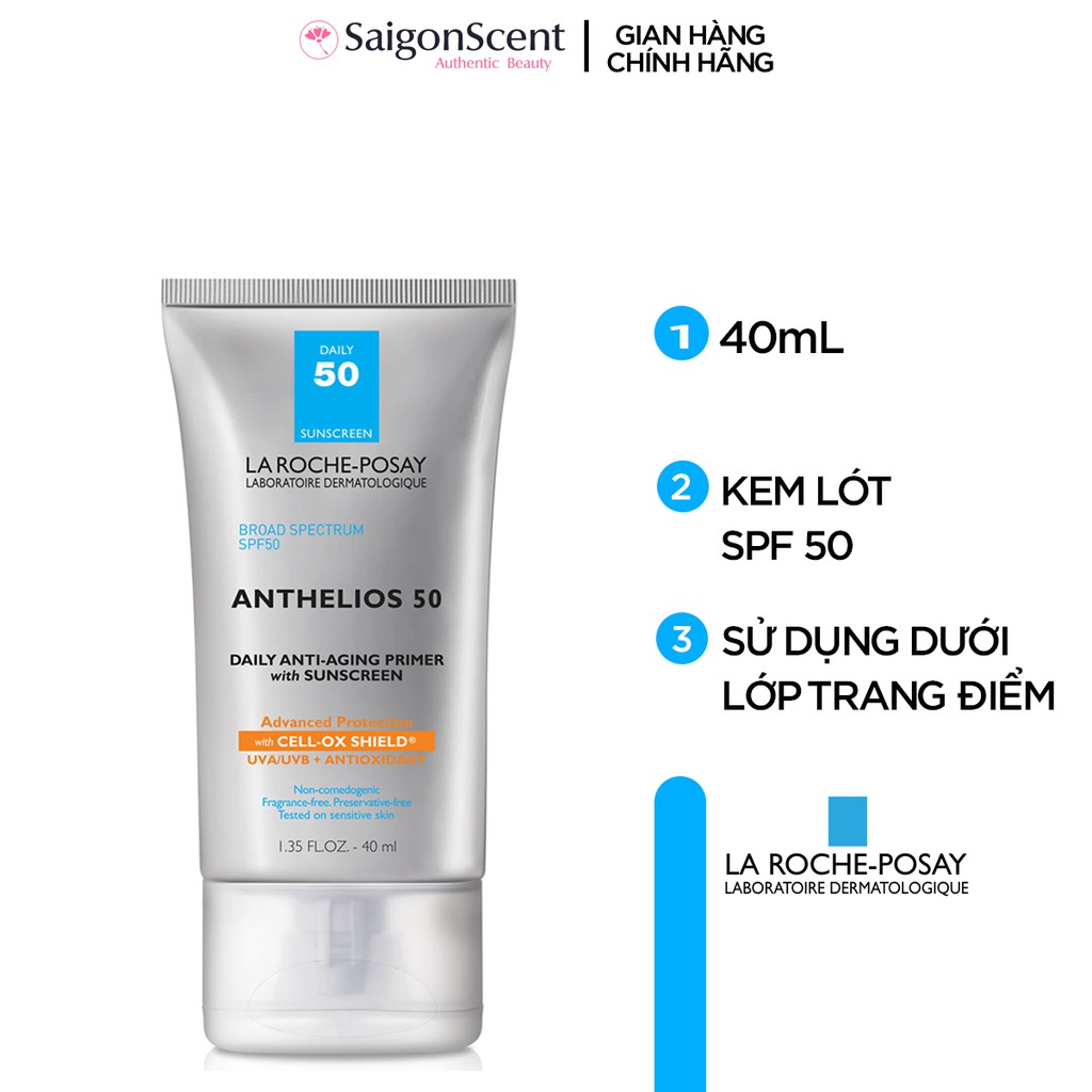 [SaigonScent] Kem lót có chống nắng La Roche-Posay Daily Anti-Aging Primer SPF 50 ( 40mL )