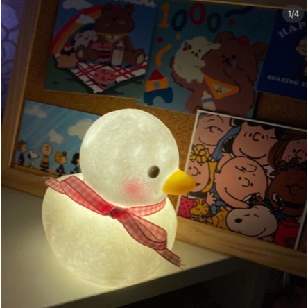 Đèn ngủ LED GOOJODOQ hình vịt đáng yêu dùng làm quà tặng