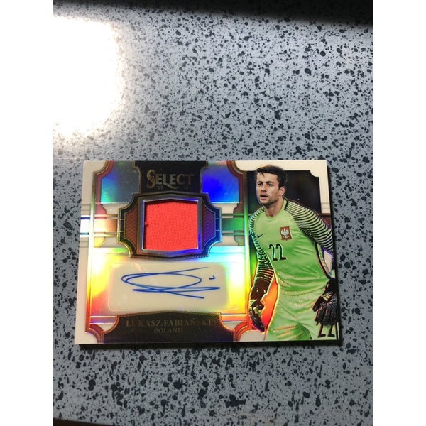 Thẻ cầu thủ Fabianski | Panini Select Patch Autograph 13/99