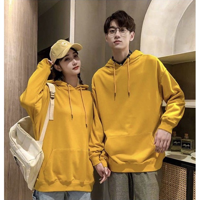 Áo hoodie nam nữ nỉ bông màu trơn, áo hoodie nam nữ unisex form rộng dễ mặc | BigBuy360 - bigbuy360.vn
