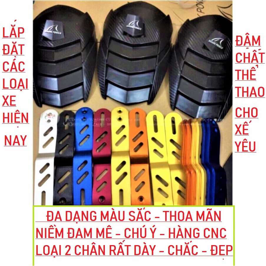 Bộ dè chắn bùn sau xe máy 2 chân kiểu ninja siêu ngầu đẳng cấp độ lắp như zin cho nhiều loại xe
