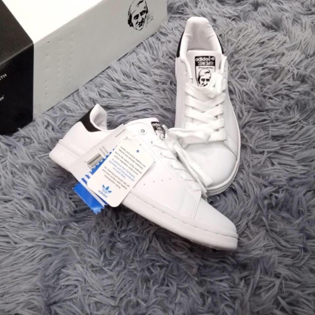 Hàng đẹp có sẵn Giày thể thao nam nữ stan smith gót đen
