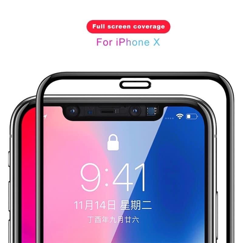 Kính cường lực Pisen full màn hình iphone từ X đến 14 promax