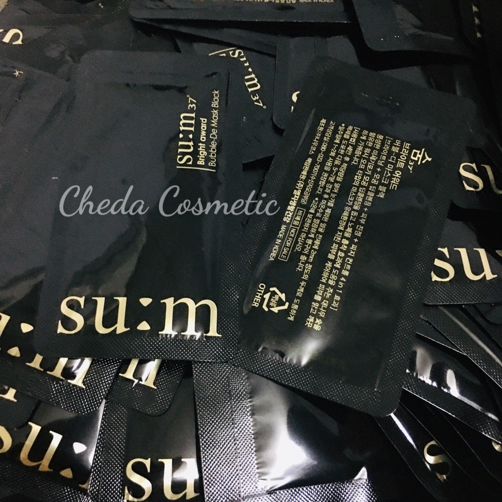 10 Gói Mặt nạ Thải Độc Bright award Bubble-De Mask Black / Pack Sum 37.