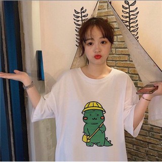 Nhập mã CHUYEN20N giảm 20k đơn hàng 195N / Áo Thun KHỦNG LONG CÓ MŨ / Nam Nữ Unisex
