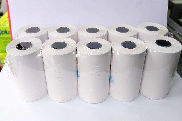 10 cuộn Giấy in bill- giấy in nhiệt-giấy in tính tiền 8cm