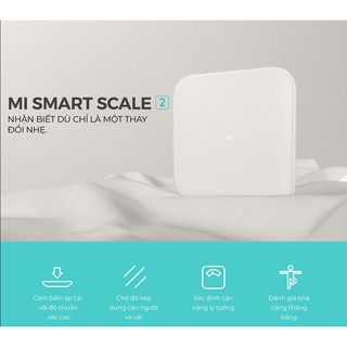 [BẢO HÀNH CHÍNH HÃNG 12 THÁNG ] Cân Điện Tử Xiaomi Smart Scale 2