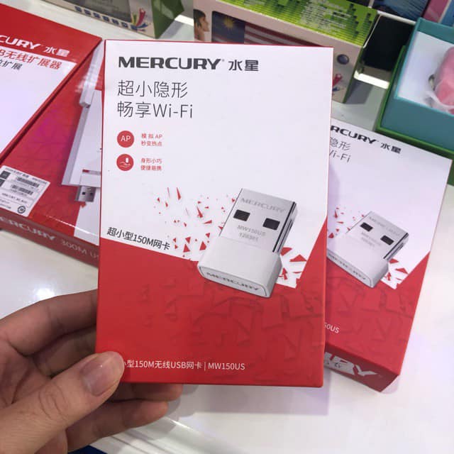 Usb Mini bắt sóng WIFI tốc độ 150Mbps Chính Hãng Mercury