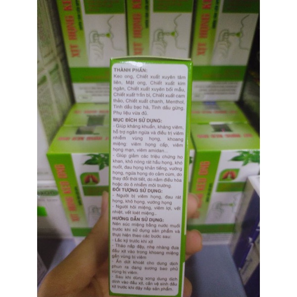 Xịt họng xịt miệng xuyên tâm liên Hàn Quốc - Hỗ trợ làm dịu tức thời các cơn đau họng, ngứa rát họng, triệu chứng ho.