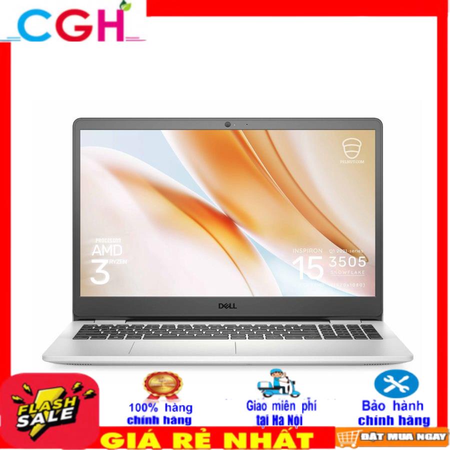 Laptop Dell Inspiron 15 3515 Ryzen R5-3500U/ Ram 8GB/ SSD 256GB/ Bạc/ Win10/ Nhập khẩu