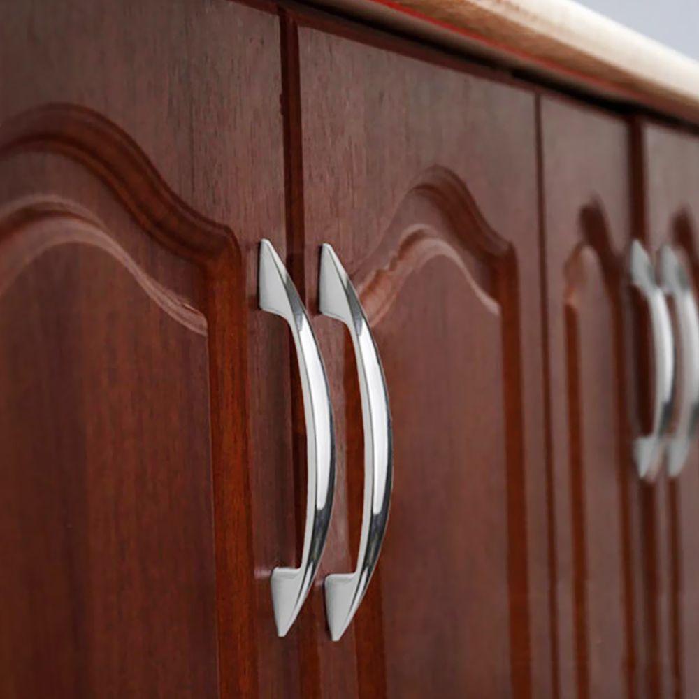 Bộ 2 Tay Nắm Cửa Tủ Bếp Mạ chrome