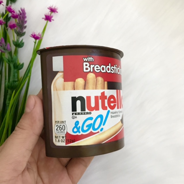 ❤️ Sale Xả Kho [Date 7/2021] Bánh que chấm mứt kem Socola hạt dẻ Nutella Hazelnut Mỹ | BigBuy360 - bigbuy360.vn