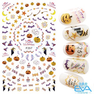 Miếng Dán Móng Tay 3D Nail Sticker Tráng Trí Lễ Hội Ma Quỷ Halloween F257