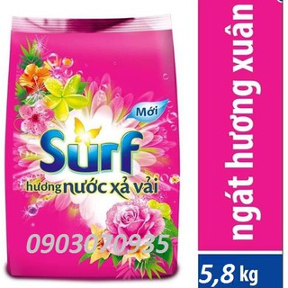 [Mã 77FMCGSALE1 giảm 10% đơn 250K] Bột giặt Surf hương Nước xả vải 5.8kg