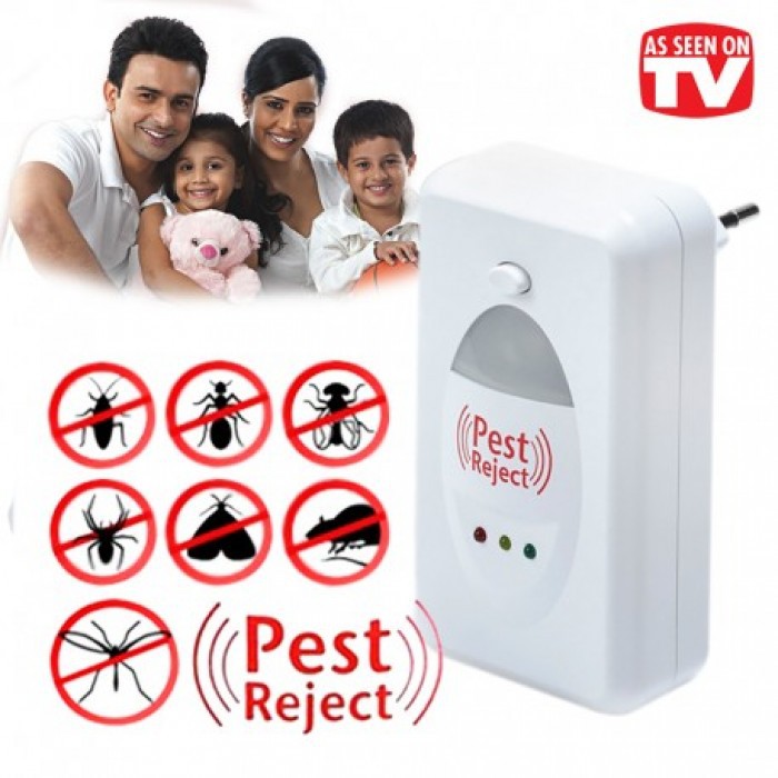 Máy đuổi côn trùng Pest Reject, sử dụng bằng sóng siêu âm an toàn tiện lợi cho mọi nhà