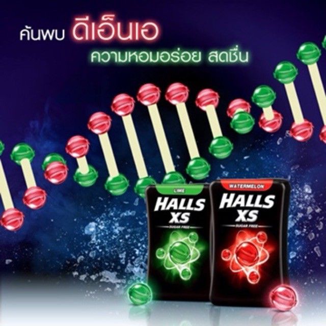 KẸO NGẬM THƠM MIỆNG VÀ CAI THUỐC LÁ HALLS XS