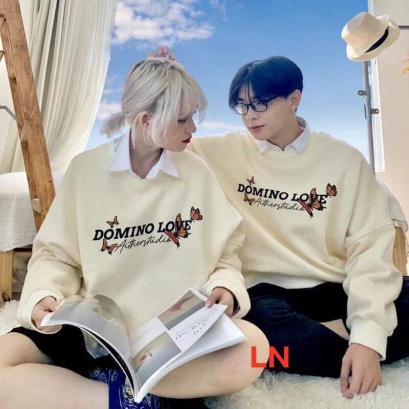 Áo nỉ bo DOMINO LOVE LN11 | BigBuy360 - bigbuy360.vn