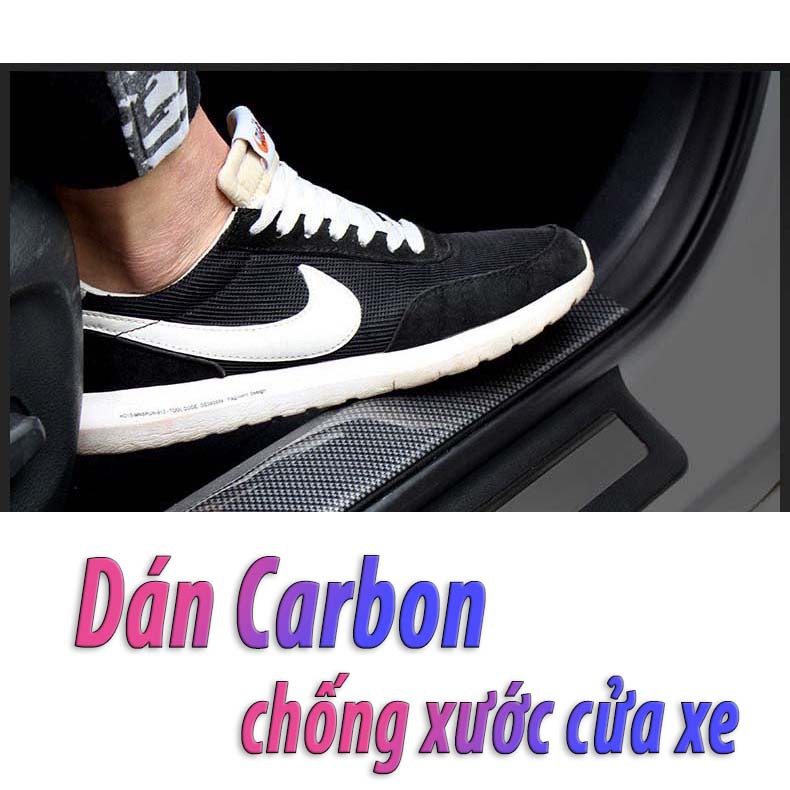 Decal Carbon Dán Xe Ô Tô - Chống Trầy Xước - Rộng 5cm-7cm