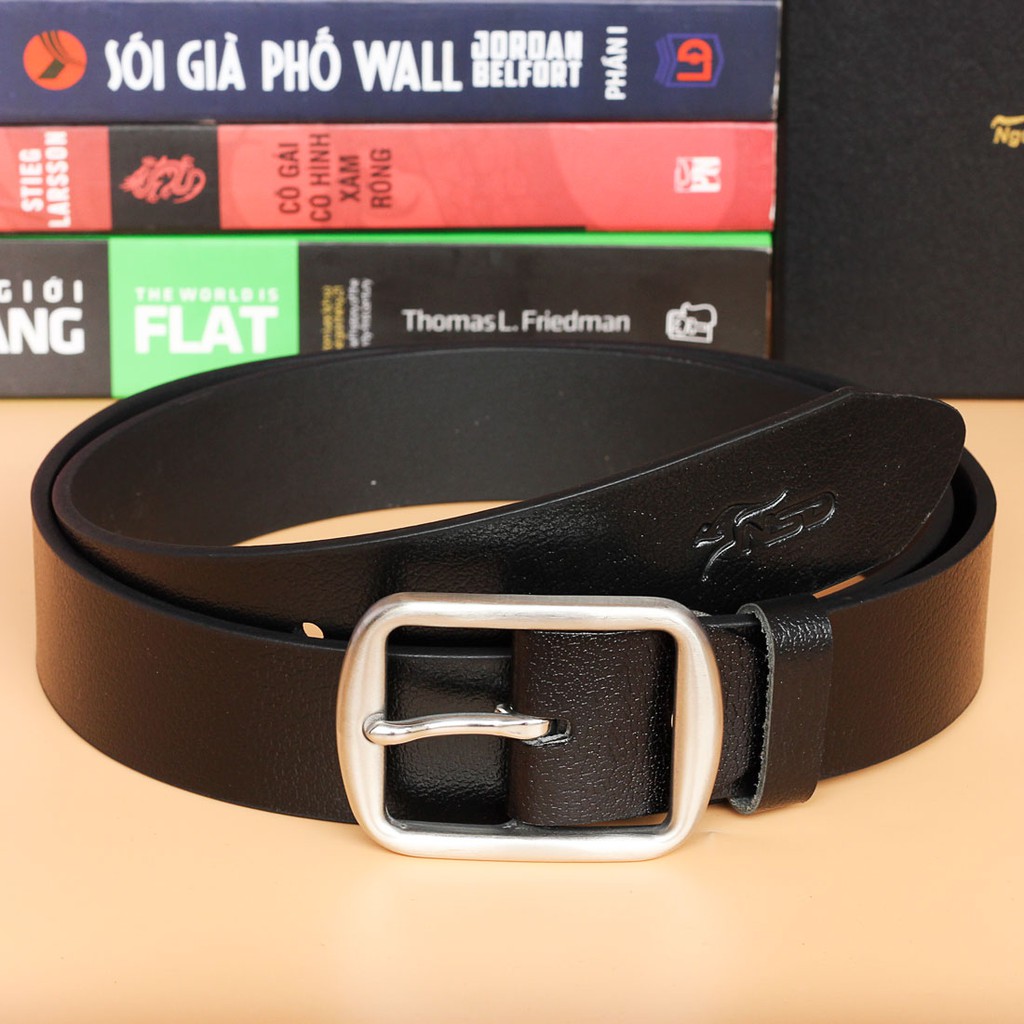 THẮT LƯNG NAM DA BÒ KHÓA KIM LẬT  DLKICN-01