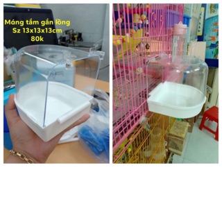 Máng tắm gắn lồng vuông , lồng tròn .