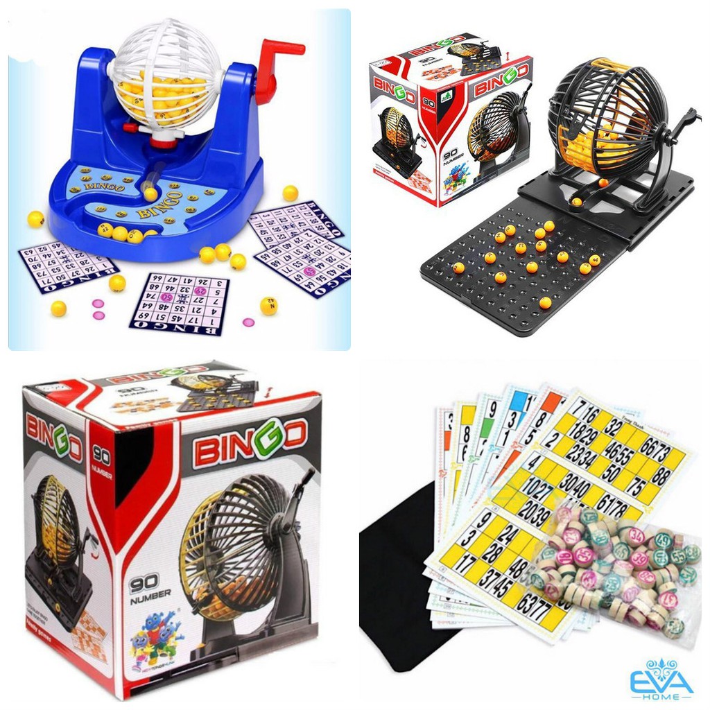 BỘ LÔ TÔ QUAY LỒNG NHỰA BINGO 90 SỐ, BỘ GIẤY, BỘ LỒNG SẮT 75 SỐ