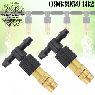 Béc phun sương tưới lan đồng chân tê 6mm - Bộ 10 béc