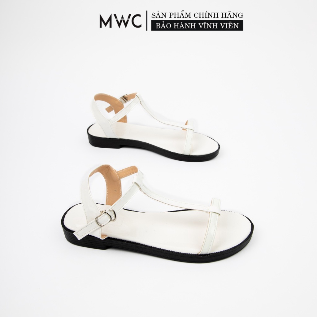 Giày Sandal Nữ MWC Đế Bệt Quai Thiết Kế Chữ T Basic NUSD- 2885