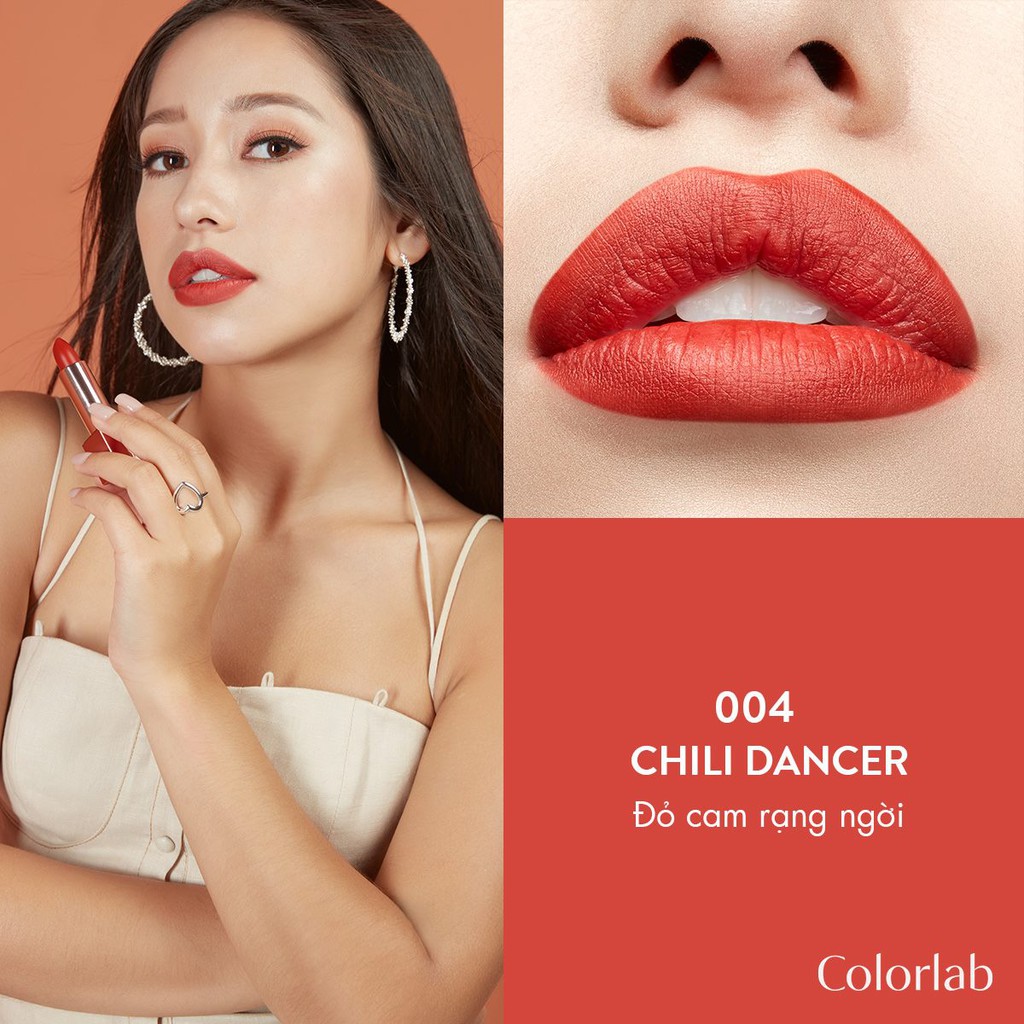 Son lì Hàn Quốc màu tông đỏ và nâu COLORLAB - CHILI DANCER 3.5g | BigBuy360 - bigbuy360.vn