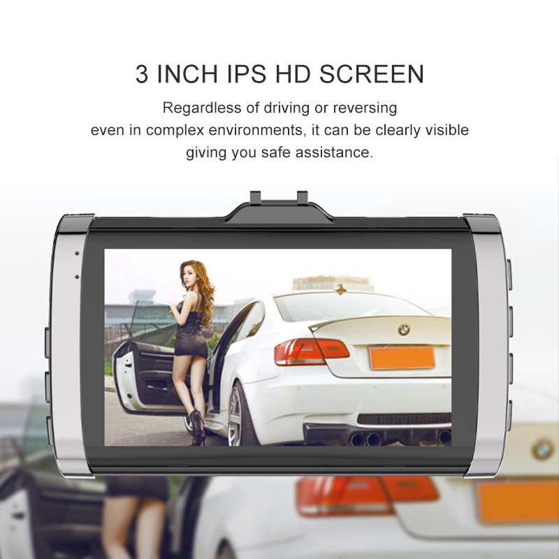 3 Inch Dual Lens Driving Recorder Starlight Night Vision Driving Recorder | BigBuy360 - bigbuy360.vn