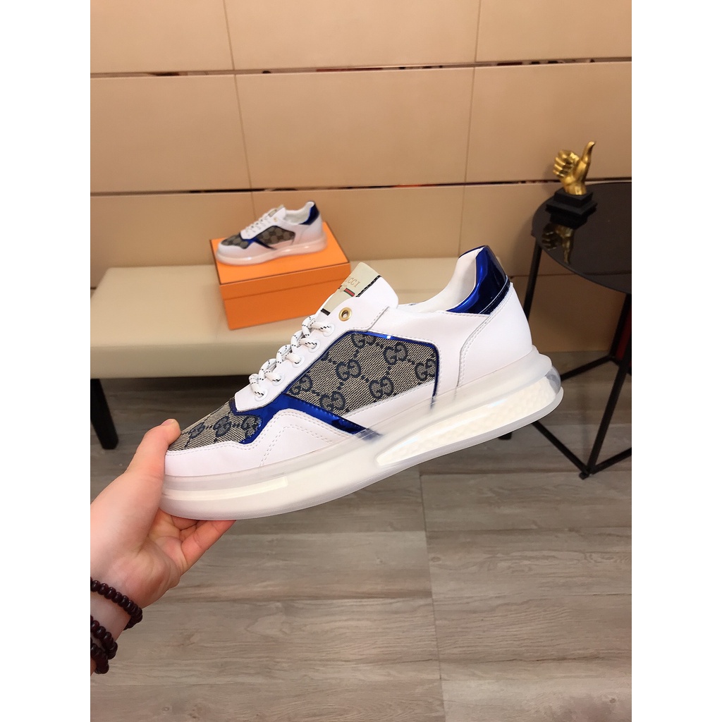 Giày thể thao nam cao cấp da thật GUCCI GG GC thiết kế hiện đại và trẻ trung với kiểu dáng độc đáo và cá tính