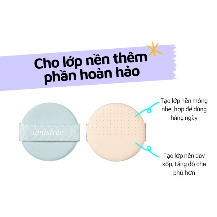 BÔNG MÚT INNISFREE NO-SEBUM POWDER CUSHION PUFF