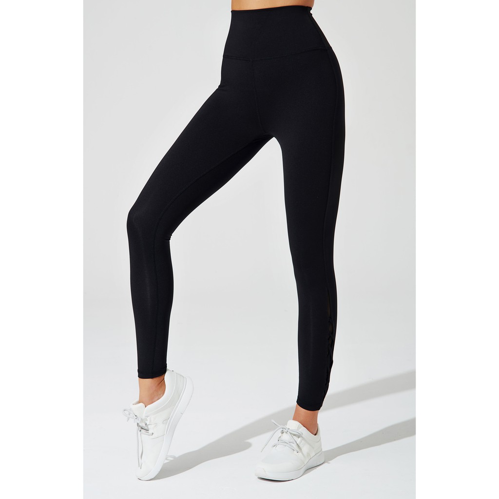 OLABEN Quần tập yoga gym thiết kế dây đan ống quần Sangria Knotte Legging