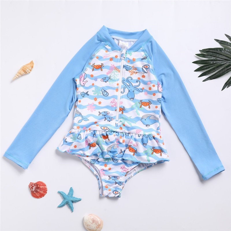 Đồ bơi/Bikini 1 mảnh liền thân cho bé gái 6 tháng đến 5 tuổi