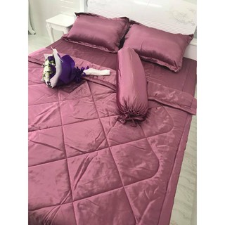 Trọn bộ drap giường phi lụa cao cấp sang chảnh (chọn màu)