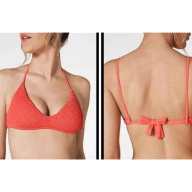 Áo bra bikini lưng buộc nơ calzedonia xuất dư vnxk