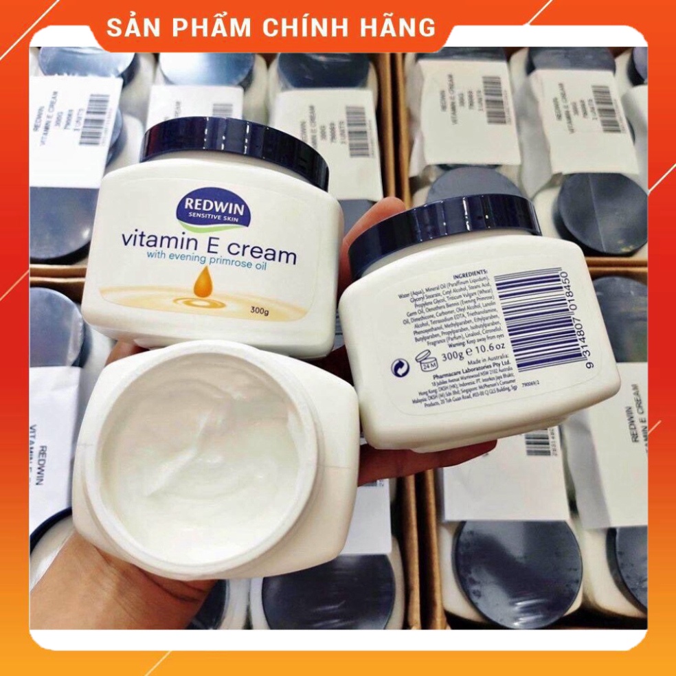 - KEM DƯỠNG DA MỀM MỊN REDWIN VITAMIN E CREAM 300G ÚC