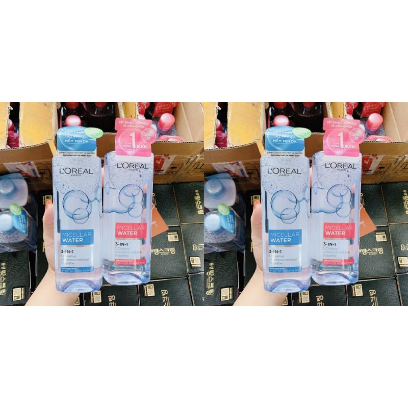 Nước Tẩy Trang Loreal 3 in 1 Micellar Water 400ml Cho Mọi Loại Da | BigBuy360 - bigbuy360.vn