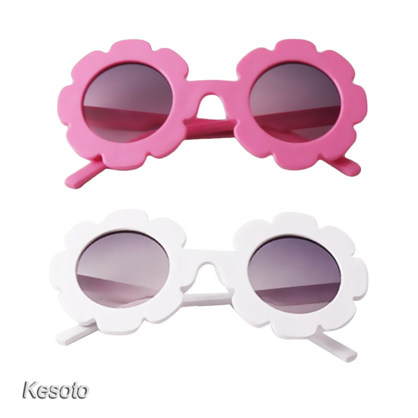 [KESOTO] 2pcs Anti-UV Sunglasses Kid Boy Baby Girls Sun Flower Goggle Glasses Eyewear