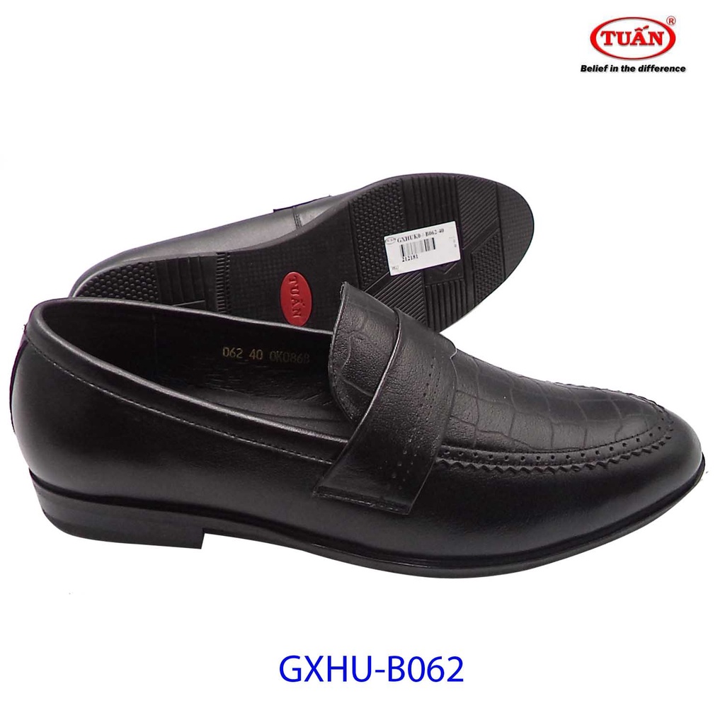 Giày tây nam da bò phong cách hàn quốc thương hiệu Giày da Tuấn GXHU-062