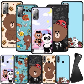 Ốp Lưng Silicone Mềm In Hình Gấu Nâu Đáng Yêu Cho Iphone 12 Mini 11 Pro Max 5 5s Xr Se 2020