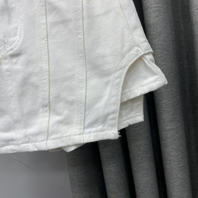 Quần đùi giả váy jean MURIOKI lưng cao thời trang trẻ trung dành cho nữ