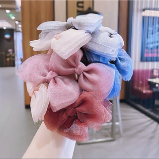 Kẹp tóc nơ voan lưới-nơ cột tóc dễ thương