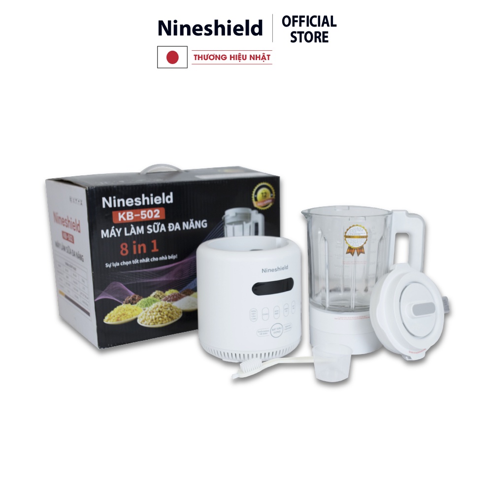 [Mã ELMALL10 giảm 10% đơn 500K] Máy Làm Sữa Đậu Nành, Sữa Hạt Đa Năng 8 In 1 Nineshield KB-503