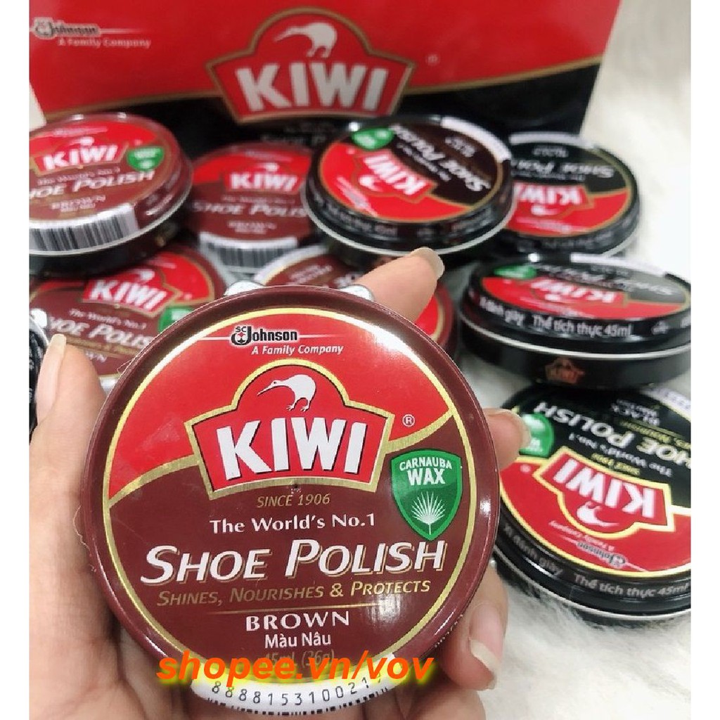 Xi Đánh Giày Màu Nâu 45ml Kiwi Paste Sp Brow Chính Hãng.