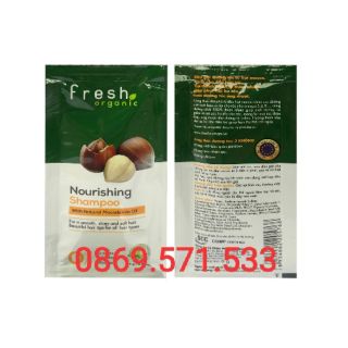 12 gói dầu gội fresh Maccadamia 6g