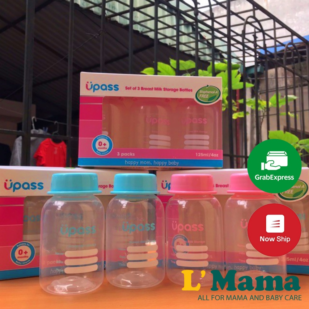 Bình Trữ Sữa Upass Thái Lan UP0030N 125ml 1 Bình Cổ Hẹp