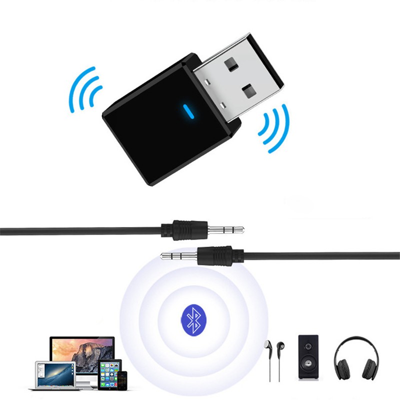 Bộ Thiết Bị Thu Phát Bluetooth 5.0 + Edr 2 Trong 1 Cho Xe Ô Tô