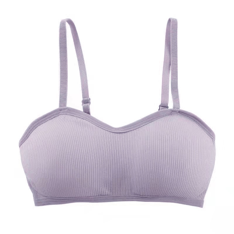 Áo ngực nữ cotton gân tăm Sumio_offical AL002 áo lót nữ 2 dây nâng ngực thoáng mát